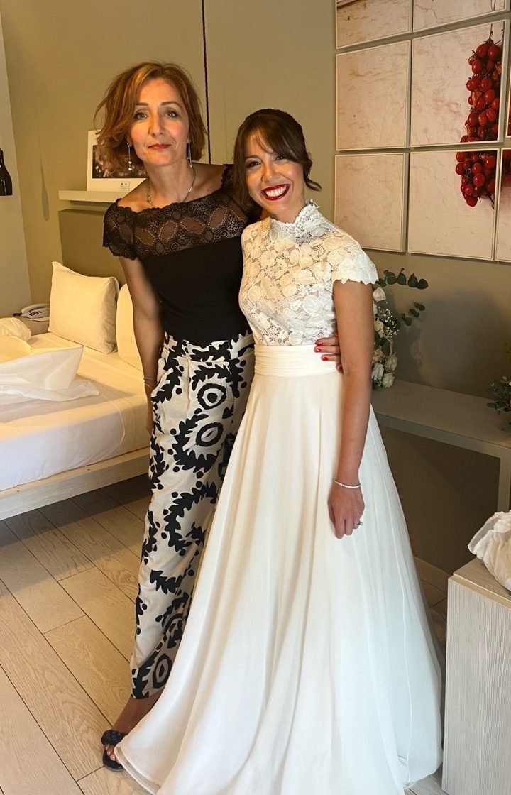 Cinzia Caputo parrucchieri Foggia - pacchetti sposa matrimonio Alessia Capelli castani raccolti